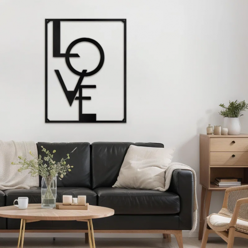 wall decor on metal