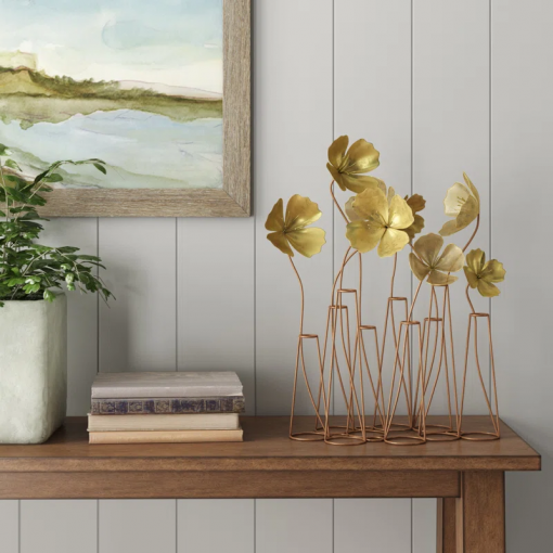 vienne metal flower sculpture
