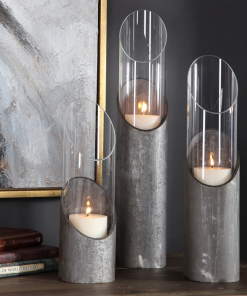 tabletop candlestick with candle included