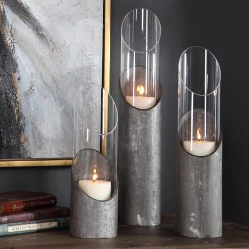 tabletop candlestick with candle included