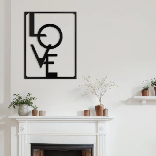 wall decor on metal