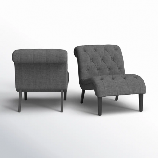 patsy linen slipper chair