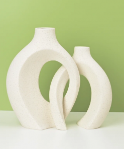 christiam 2 piece handmade ceramic table vase