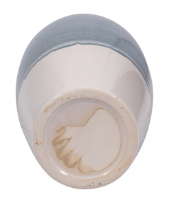 romilly decorative flower vase for home decor – large flower vase for entryway or living room display – tall vase for contemporary or transitional spaces – blue and white