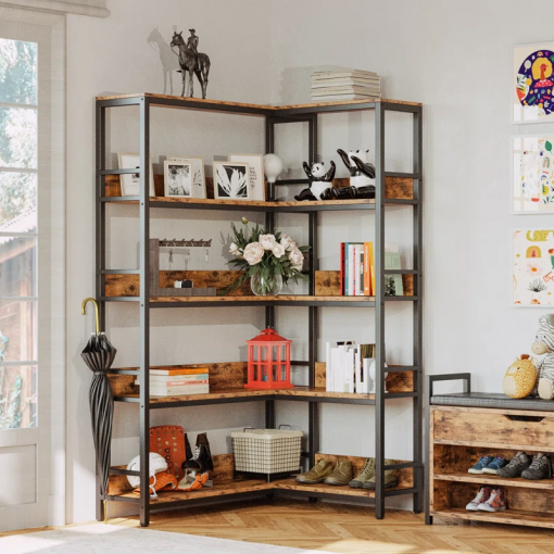 nabile corner bookcase