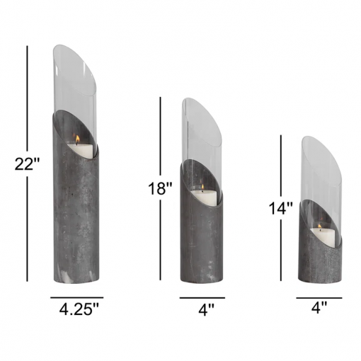 tabletop candlestick with candle included