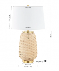 zelie wicker/rattan table lamp