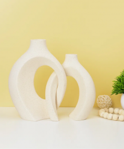 christiam 2 piece handmade ceramic table vase