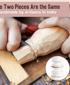 12'' handcrafted mango wood pillar candle holder set – rustic 3 piece set for led candles