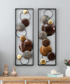 caiene handmade modern abstract wall decor on metal