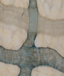 flouressa blue & tan glass vase perfect for modern homes