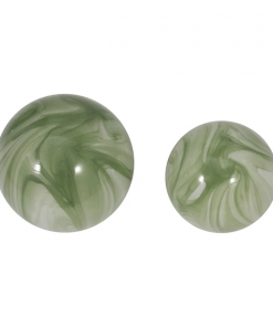 annaleigh modern glass orbs set of 2 stylish decorative accents