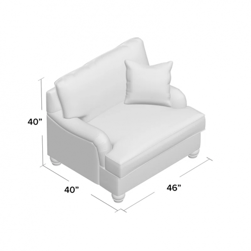 upholstered armchair