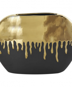 marelin ceramic abstract decorative vase with abstract melting drips