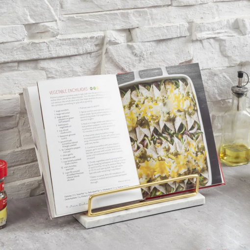 dazmond kitchen decor book display with marble base