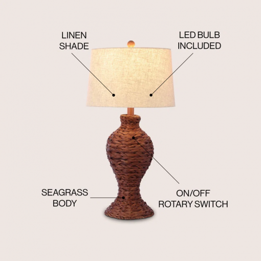 crespo water hyacinth table lamp