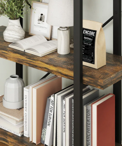 vintage industrial bookcase for living room, office, kitchen