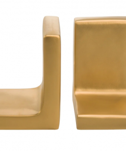 gold decorative modern concrete bookends