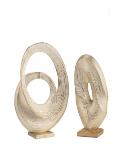 haoyang modern gold aluminum abstract sculpture 20