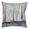 painterly indoor/outdoor reversible throw pillow