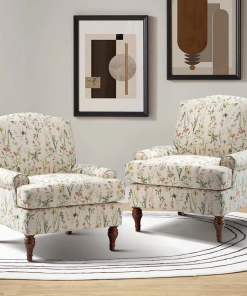 mooresville upholstered armchair with solid wood legs