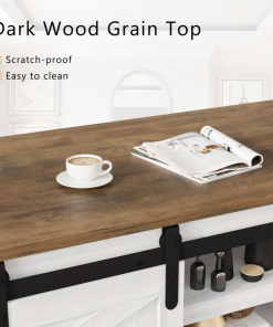 esben 47.2'' long coffee table with 2 sliding doors and 3 hidden storage compartments