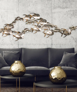 handmade coastal landscape & nature wall decor on metal