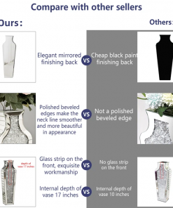 degrailly crystal glass floor vase