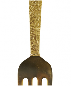 aluminum metal knife, spoon and fork utensils gold wall decor set