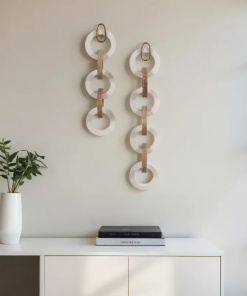 2 pieces 26/35" kano wood and resin wall link chains