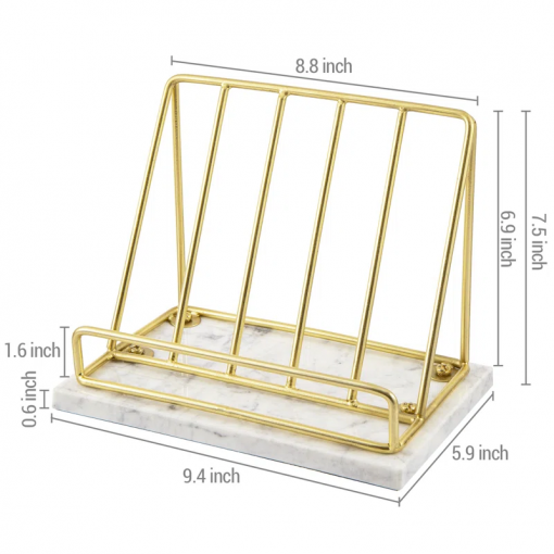 dazmond kitchen decor book display with marble base