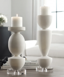 16'' h tabletop candlestick with candle included