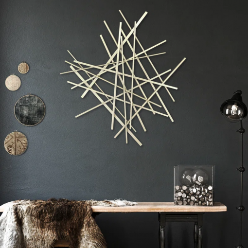 handmade modern abstract wall decor on metal