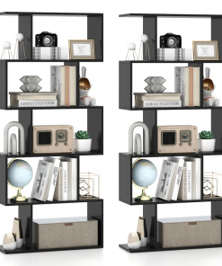 rufio geometric bookcase