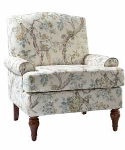mooresville upholstered armchair with solid wood legs