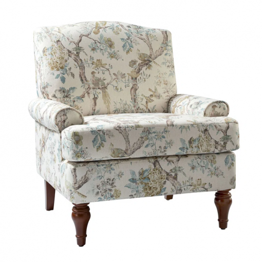 mooresville upholstered armchair with solid wood legs