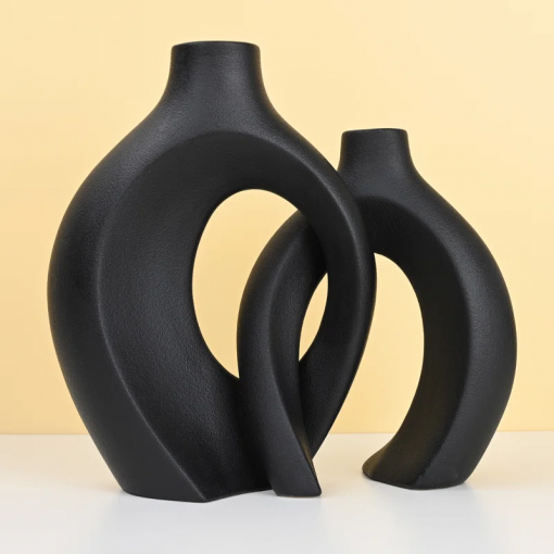 christiam 2 piece handmade ceramic table vase
