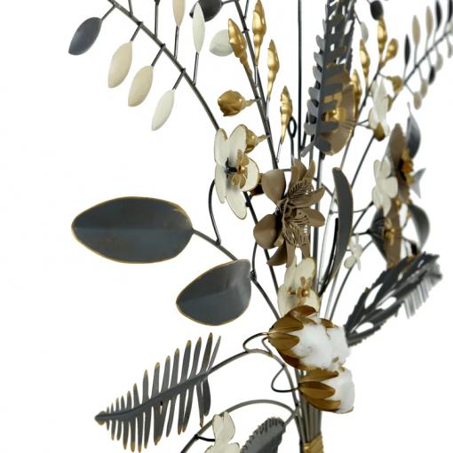 weylyn traditional plants & flowers wall decor on metal