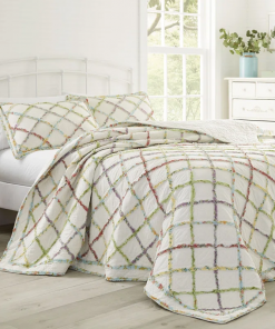 ruffle garden cotton quilt