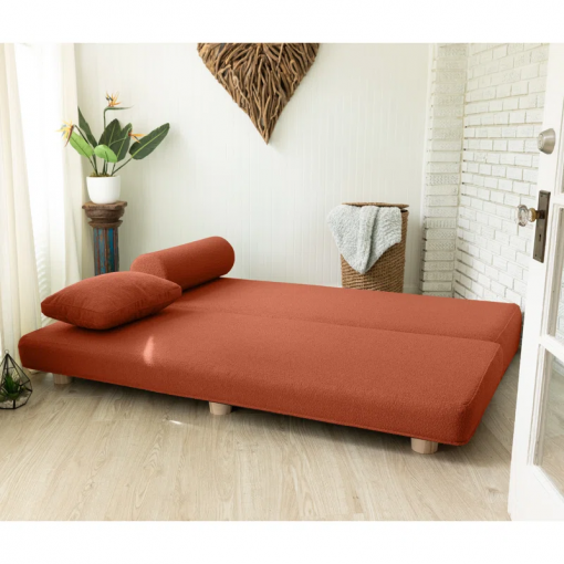 amala daybed fold out queen sleeper premium boucle sleek and modern lounge for relaxing