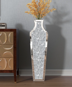 degrailly crystal glass floor vase