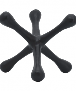 modern abstract aluminum decorative object unique geometric metal accent sculpture for contemporary decor