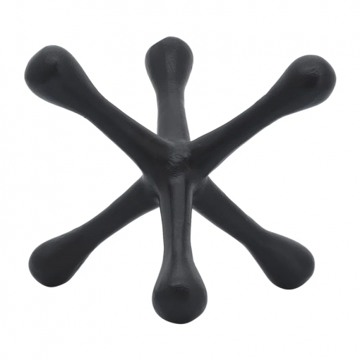 modern abstract aluminum decorative object unique geometric metal accent sculpture for contemporary decor