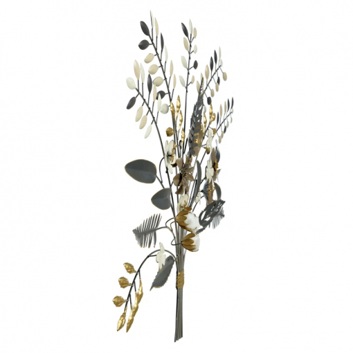 weylyn traditional plants & flowers wall decor on metal