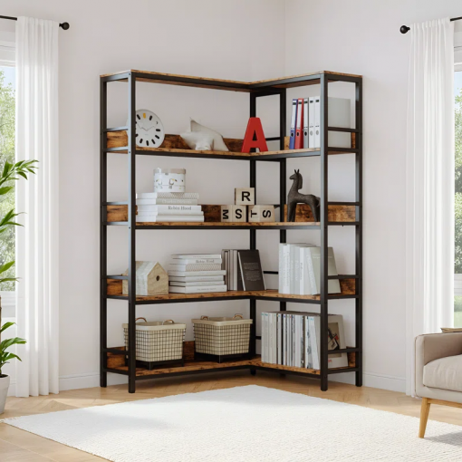 nabile corner bookcase