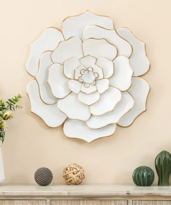 handmade boho plants & flowers wall decor on metal