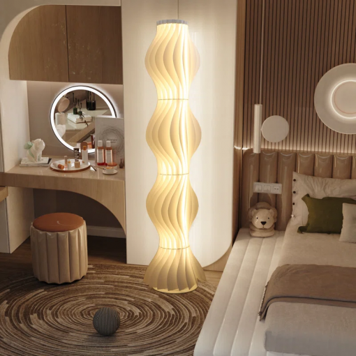 allicia 66.9'' rust led novelty floor lamp