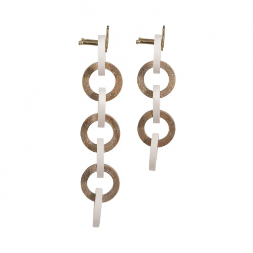 2 pieces 26/35" kano wood and resin wall link chains