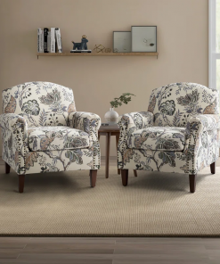 mooresville armchair with nailhead trims