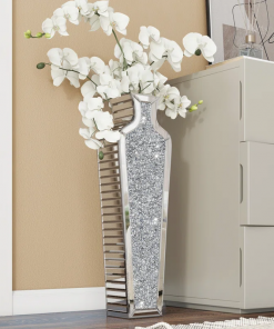 degrailly crystal glass floor vase